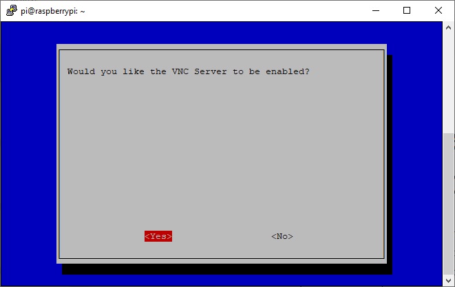 enable VNC